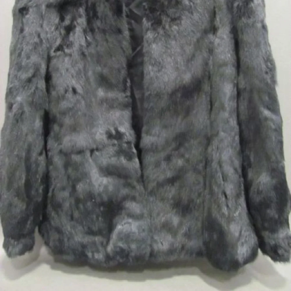 Hillmoor 100% Rabbit Fur Black Coat 🖤 - Picture 4 of 6